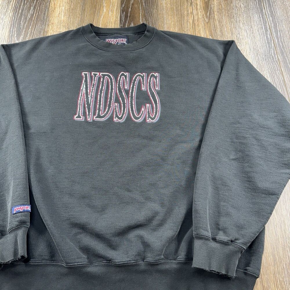 Vintage North Dakota State College Of Science Sweatshirt Mens XXL Black NDSCS